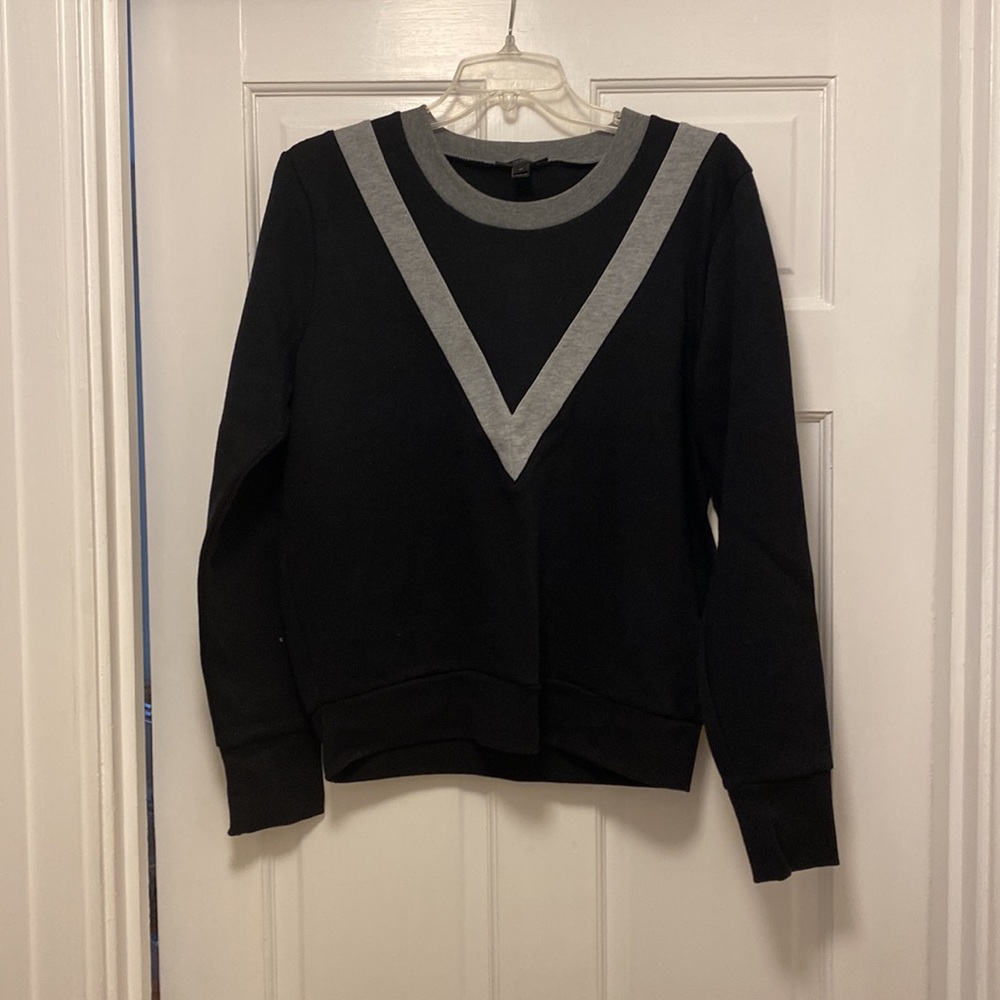 J.Crew, medium, black and grey sweatshirt